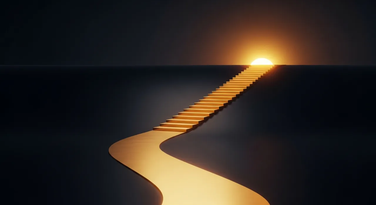 A path leading toward the horizon, representing the implementation journey