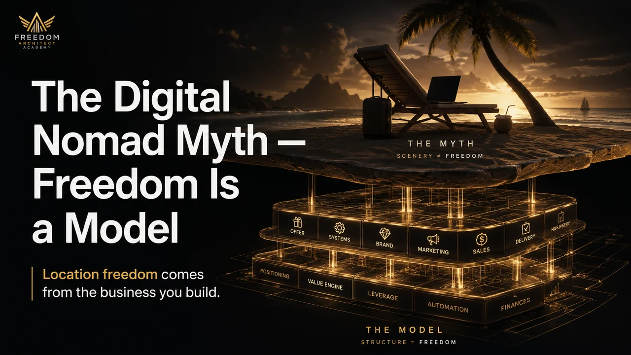 The Digital Nomad Myth — Freedom Is a Model