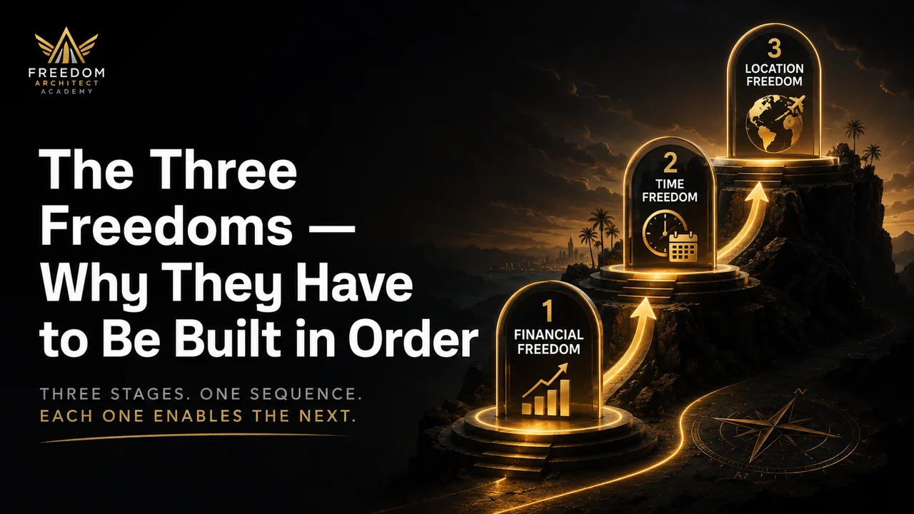 The Three Freedoms — Why They Have to Be Built in Order