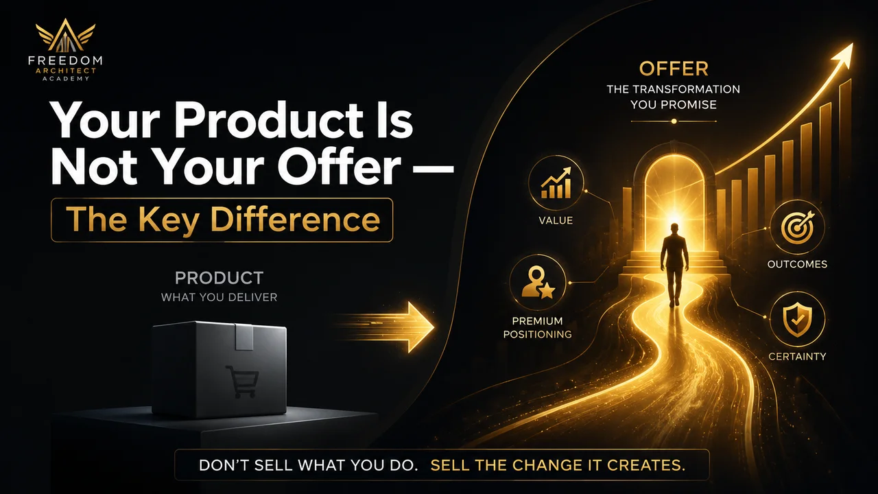 Your Product Is Not Your Offer — The Key Difference